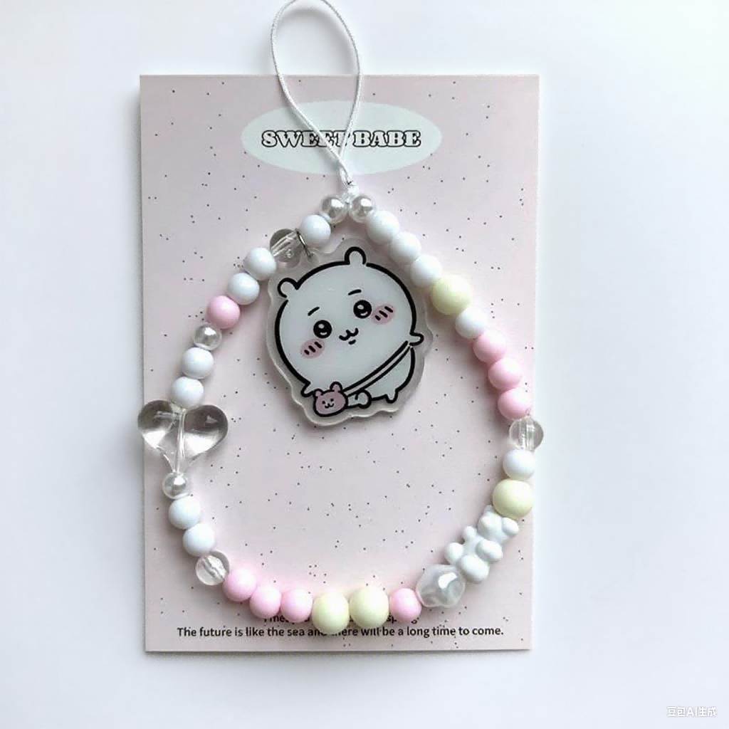 Cute Chiikawa Beaded Strap