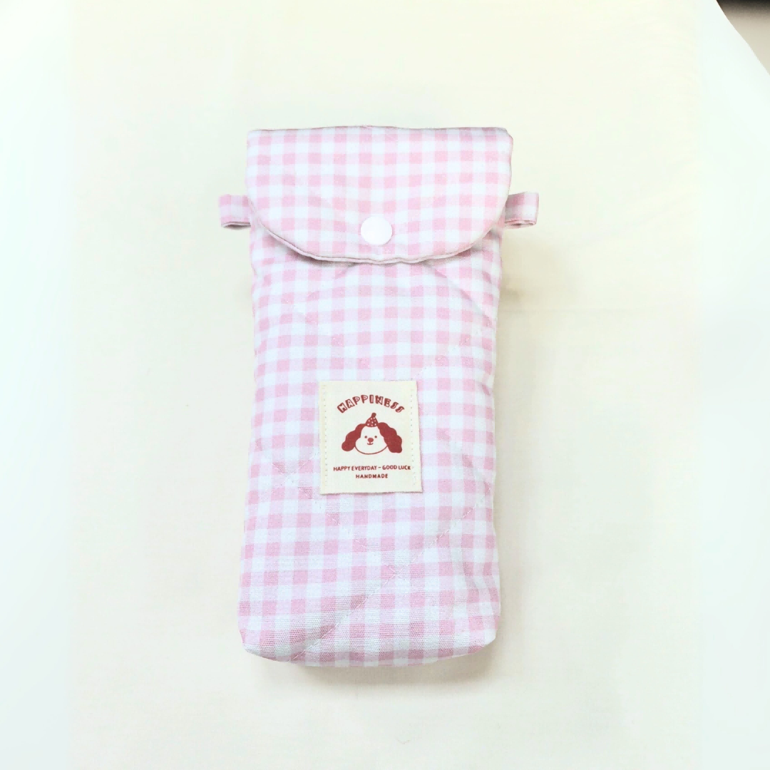 Pink Gingham Pouch for DJI Pocket 3