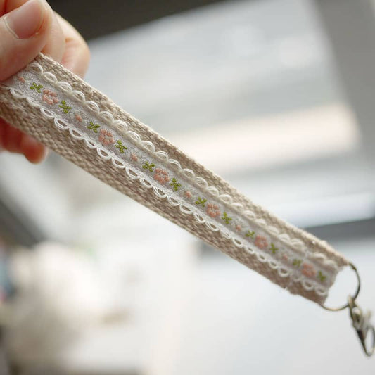 Wrist Strap with Metal Hook – Floral Blush