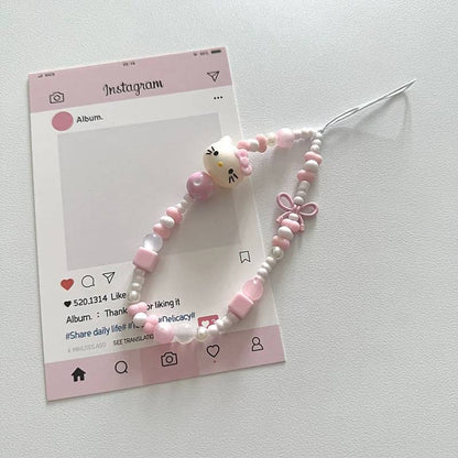 Sweet Kitty Bow Charm Strap