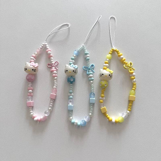 Sweet Kitty Bow Charm Strap
