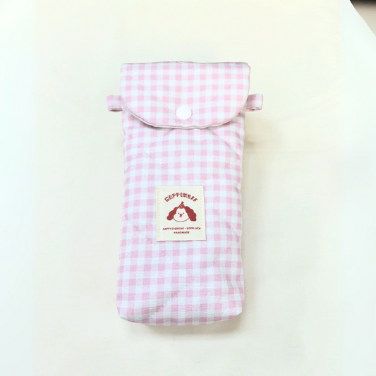 Pink Gingham Pouch for DJI Pocket 3